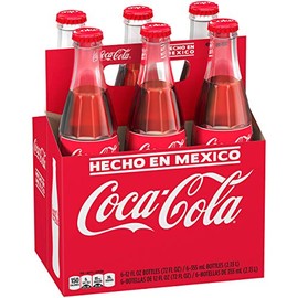 Mexican Coke Glass Bottle, 12 fl oz, 6 Pack Pack of 2