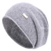 jaxmonoy Cashmere Slouchy Knit Beanie Hat for Women Winter Soft