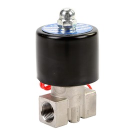 XKHLQLPEF 3/8'' Normally Closed DN10 Stainless Steel Solenoid Valve 24V 12V 220V 110V(G-12VDC-NBR-SEAL)