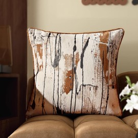 makkey Fall 18x18 Pillow Cover,Floral Throw Pillow Covers,Decorative Pillow Covers Set of 1,Soft Accent Farmhouse Couch Pillowcases for Sofa Cushion Living Room Bed