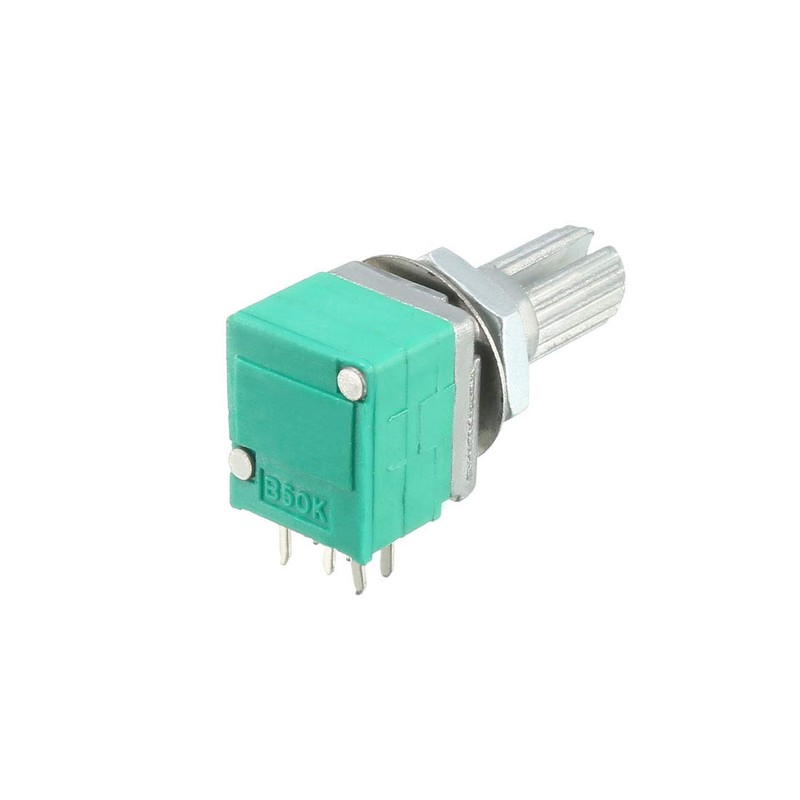 sourcing map RK097G 50K Ohm Variable Resistors Dual Turning Rotary