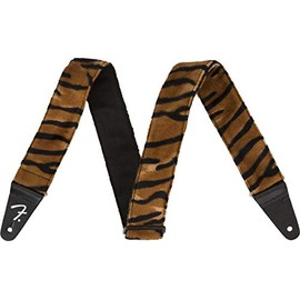 Fender Wild Animal Print Guitar Strap, Stocking Stuffers, Guitar Accessories, 2in, Tiger