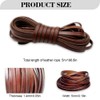 YZROHYI Leather Cord Flat 5 mm Brown Leather Strap Sold