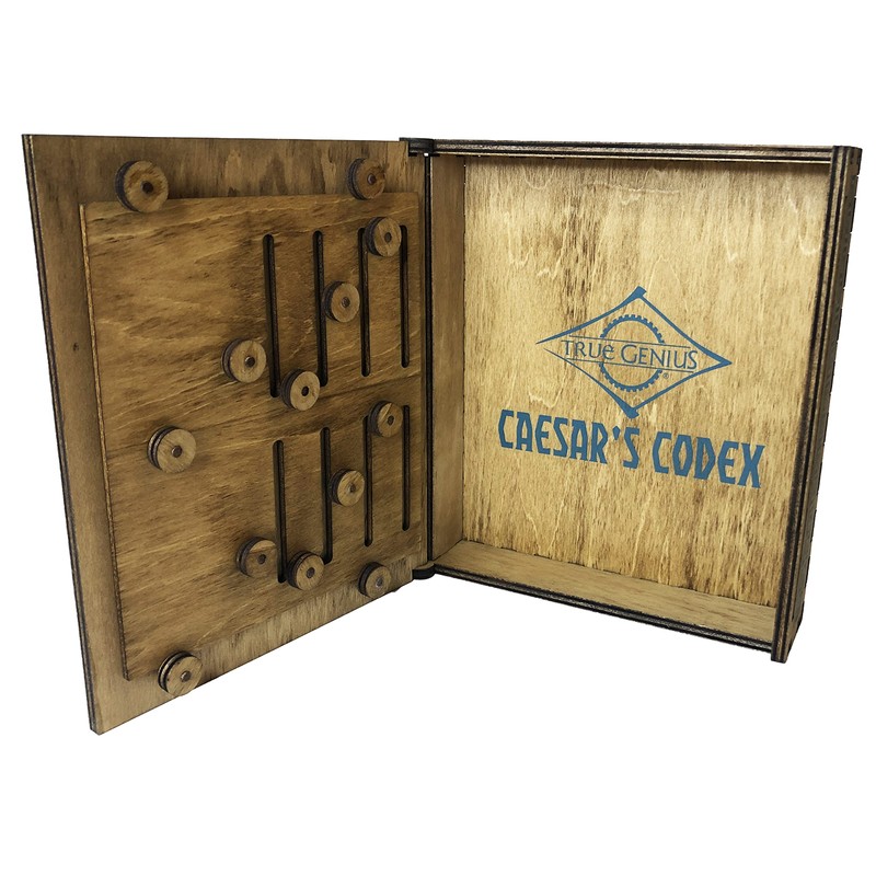 Project Genius: True Genius - Caesar's Codex, Wood Brainteaser Puzzle,