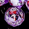 ORIFANTOU Plum Blossom DND Dice Purple Liquid Core Dice Set
