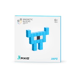 PIXIO Mini Monster Japz Story Series 23 Magnetic Blocks Stress Relief Construction Toy, Building Blocks in 8-bit Pixel Art, Creativity for Kids, Fidget Toy