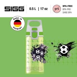Sigg Viva One Children's Water Bottle (0.5 Litres), Non-Toxic Children's Bottle with Leak-proof Lid, Operable One-Handed Water Bottle