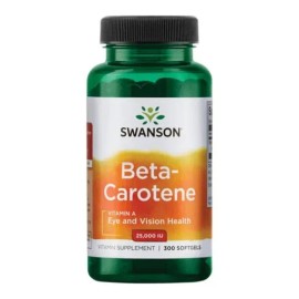 Beta Carotene Pro Vitamina A (300 Cápsulas) 7500mcg Sabor Sin sabor