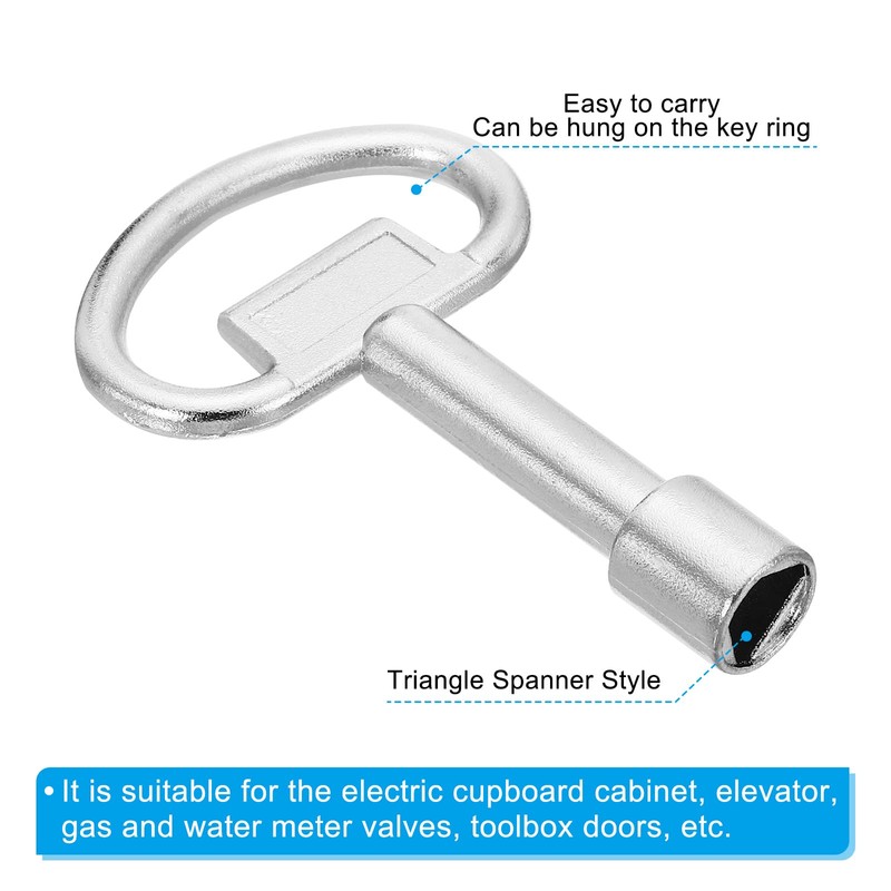 PATIKIL 13 x 9 mm Triangle Socket Wrench 2 Pack