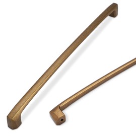 COTYKILEY 6 Pack 12.6 Inch(320mm) Antique Brass Cabinet Pulls Vintage Brass Kitchen Cabinet Handles Cabinet Door Handles Kitchen Cabinet Hardware