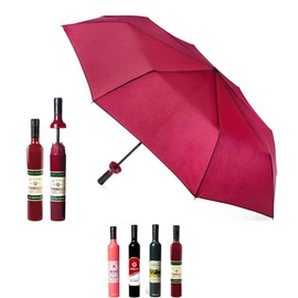 VINRELLA Wine Bottle Umbrella, Waterproof and UV Blocking, Fun Gift for Travel