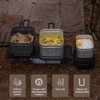 Camping Lunch Box Folding Handle Aluminum Camping Bento Container Camping