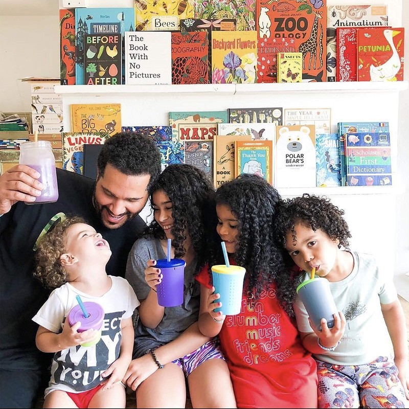 Evenflo GoSili Straw Cup, 12oz. Purple/Cobalt