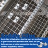 MorningRo 50 Pcs Grating Clip Saddle Clip Galvanized Carbon Steel