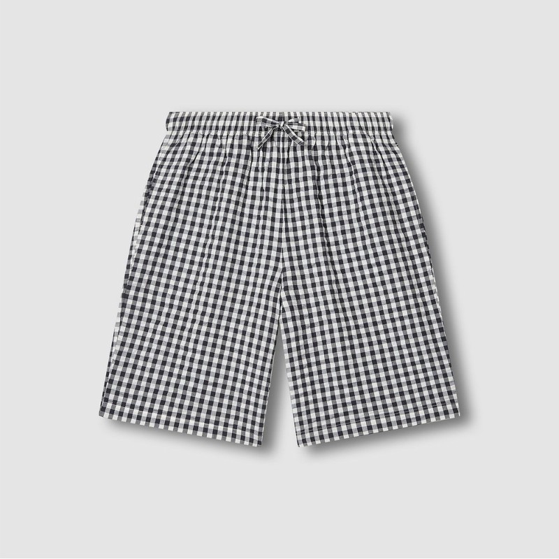 JAJU [JAJU] Men's Seersucker 5-part Pajama Set_Light Charcoal