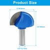 Bivethoi Round Nose Cove Box Router Bit 2" Cutting Dia