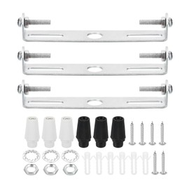 PATIKIL 100mm Ceiling Light Plate Kit, 3 Set Light Fixture Mounting Bracket Plate Steel Crossbar for Home Pendant Wall Light with Screw Washer Nut 2 Color Cap