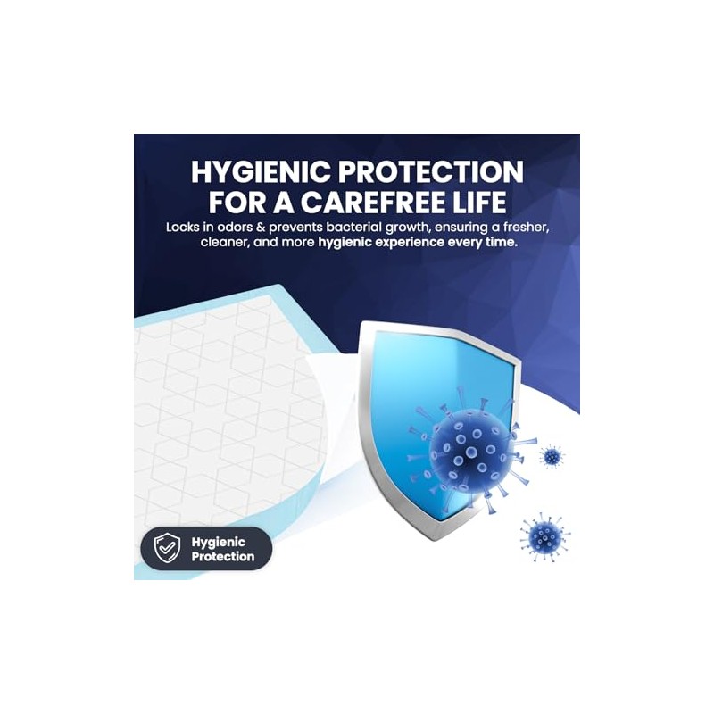 Waterproof Comfortz Incontinence Bed Pads 60 x 60cm, 30 Sheets,