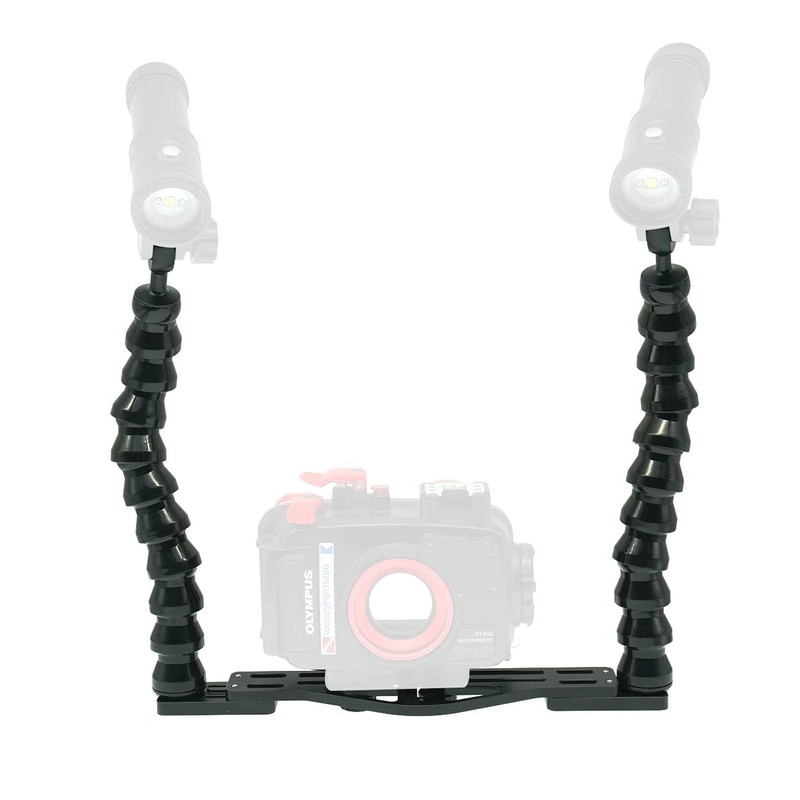 nitescuba Dual flexable Underwater Camera Tray for gopro,RX100 PT-059 Compact