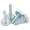 CONPHERON Galvanised Carbon Steel Thumb Screws Flat Knurled Head Screws
