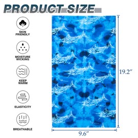 Breathable Neck Gaiter Face Scarf Mask for Men Women Hiking, Cycling, Sports, Fishing, Sun UV Protection Bandana