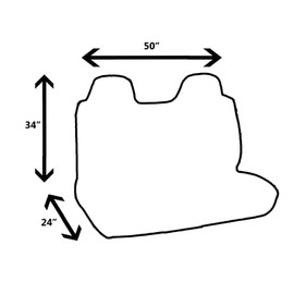 C.P.R. New Mini Truck Bench Seat Cover Universal Fit (Regal Tan)