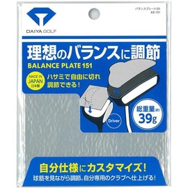 Daiya Golf AS-151 Balance Plate 151, Width Approx. 3.9 x Height Approx. 3.9 inches (100 x 100 mm)