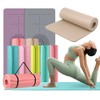Thick Yoga Mat for Home Training Poses, Large Home Gym Stretching Healing Exercise TPE 6mm Honey Lime