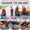 Xino Sports 2 in 1 Adjustable Combo Skates - Illuminating