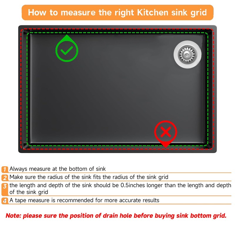 DPZM 29.12''x14.7'' 6489 Sink Rack K-6639-ST Whitehaven Bottom Basin Racks