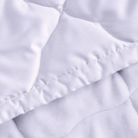 Cuddledown Reversible Sateen & Fleece Blanket | Ultra-Soft & Smooth | Polyfleece & 100% Cotton Sateen | Oeko-TEX Certified | 50" x 70" | Throw Size | Sage