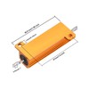WEIJ 2Pcs RX24 50W 1.5 Ohm Aluminum Case Load Current