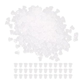 Respaldos de Aretes de Silicona Transparente 500 Piezas