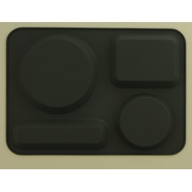 高桑金属 18-8ステンレス カフェトレイ ブラック 406661