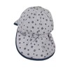 Sterntaler Peaked Hat with Ties and Neck Protection. (Casquette Avec