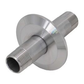 NorCal Brewing Solutions Nipple Connect - 1/2" NPT Nipple (4 inches long) x 2" Tri Clover (Tri Clamp) - 304 Stainless Steel