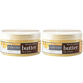 Cuccio Naturale Butter Blend Hydrating Treatment for Hands, Feet & Body (8 oz) Milk & Honey - Set of 2 by Cuccio