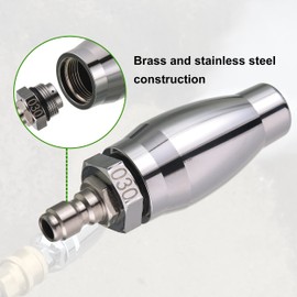 JOEJET Turbo Nozzle for Pressure Washer, Rotating Pressure Washer Nozzle with 1/4" Quick Connect, 7 Nozzle Tips with Holder, 3600 PSI