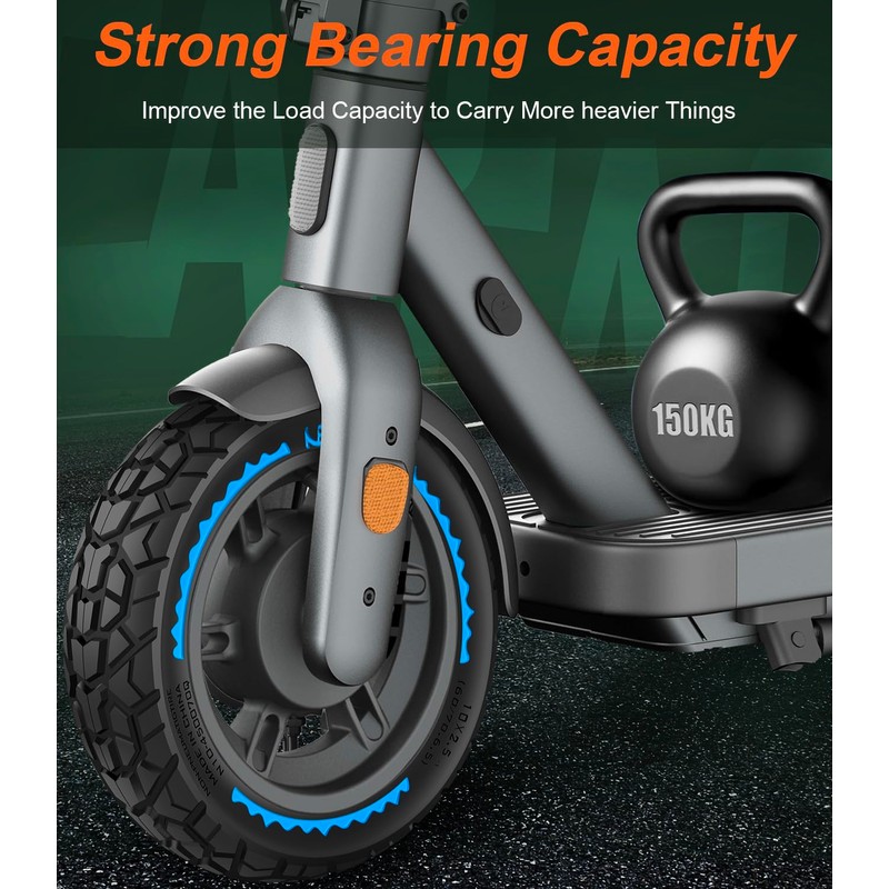 BANGTING 2PCS 60/70-6.5 Scooter Tire Tubeless - 10x2.50 Front or