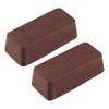 sourcing map Brown Polishing Compound 76mm x 35mm x 23mm