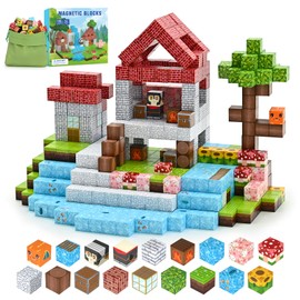 100PCS Magnetic Blocks - Magnet Building Blocks Set for Kids Toys, Magnetic Tiles Toys Sensory Outdoor Toys for Toddlers, Creative Gifts for Boys & Girls