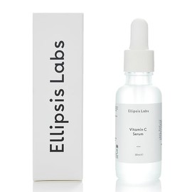Ellipsis Labs Vitamin C Serum - Vegan Antioxidant Serum Brightening and Rejuvenating with Ascorbic Acid for Uneven Complexion Fine Lines Collagen Boost Fast Absorption 30ml