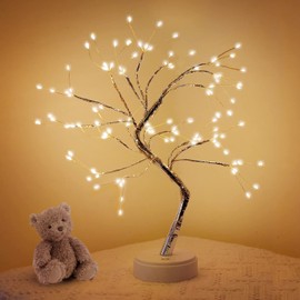 20" Fairy Light Tree for Room Decor, Aesthetic Lamps for Living Room, Cute Night Lights for Bedroom Decor, Good Ideas for DIY Gifts, Home Decorations, Weddings, Christmas, Holidays (Warm White)
