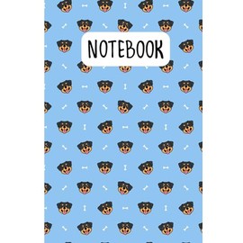 Cute Rottweiler Dog: Lined Journal Notebook Rottweiler Gifts for Rottweiler lovers | 6" X 9" | 110 Blank Lined