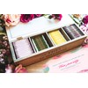 Morgan Wooden Tea Box, Tea Bag Holder, with 4 Tea
