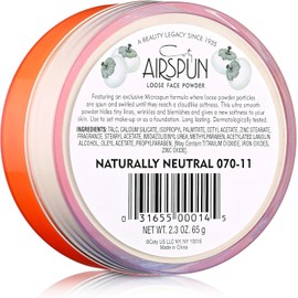 Coty Airspun Face Powder, Naturally Neutral, 2.3 oz, Natural Tone Loose Face Powder, for Setting Makeup or Foundation, Lightweight, Long Lasting