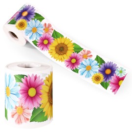 Lyreh Spring Bulletin Board Borders, 59 Ft Daisy Flower Bulletin Board Trim Vibrant Floral Classroom Decoration for School Wall Summer Easter Party Office Home Decor