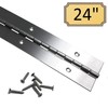 Heavy Duty 2" x 24" 201 Stainless Steel Piano Hinge