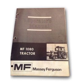 Massey Ferguson Mf 1080 Tractor Owners Operators Manual Maintenance Operations