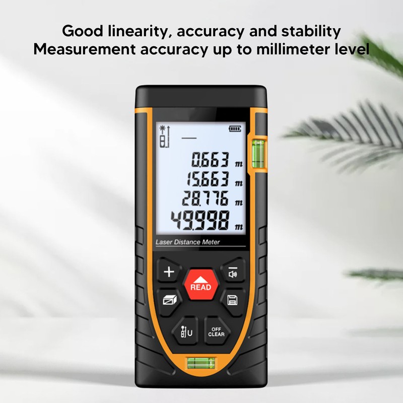Laser Distance Meter High Accuracy Infrared HD LCD ABS Shell
